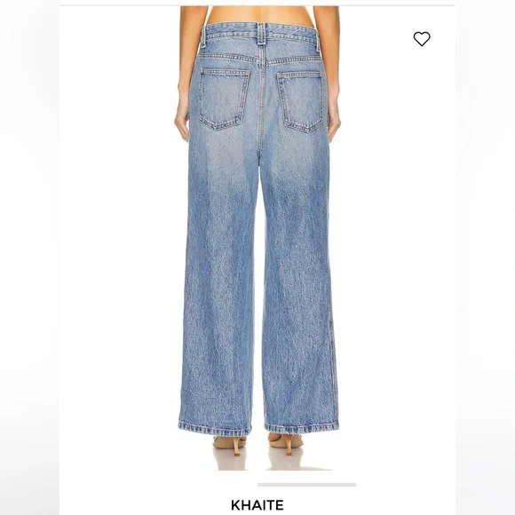 NWT Khaite IAN WIDE LEG JEAN Size 26 - Picture 4 of 10